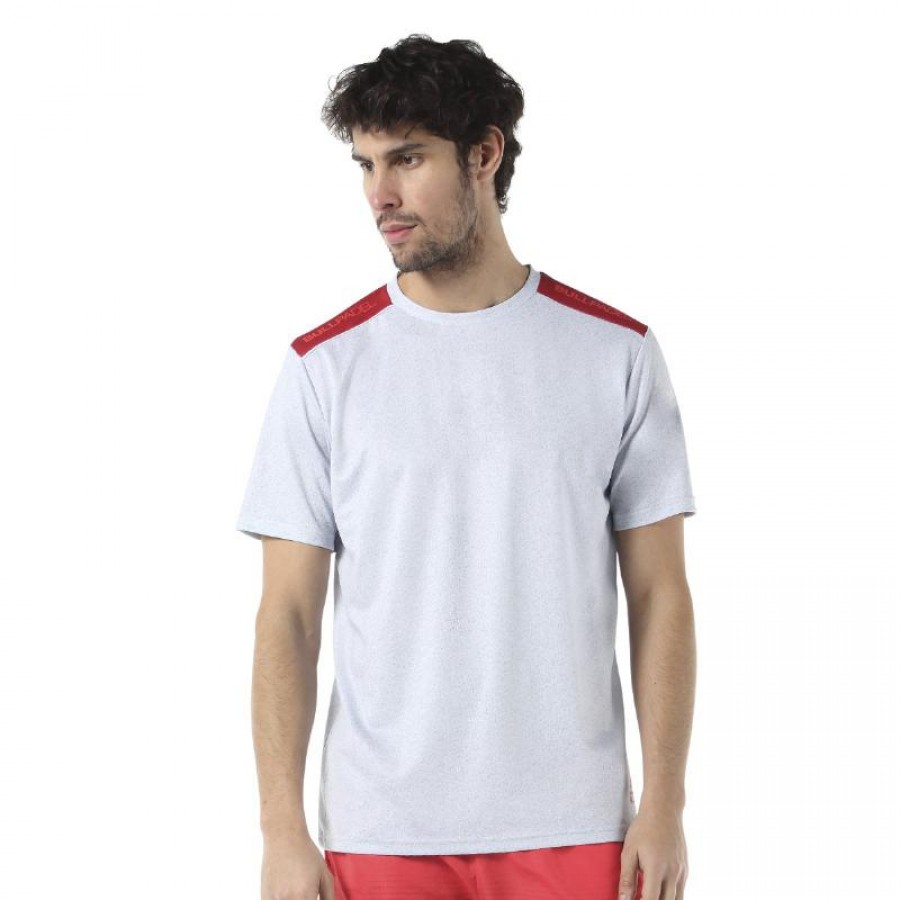 T-shirt cinzento medio do vigore do coco de bullpadel