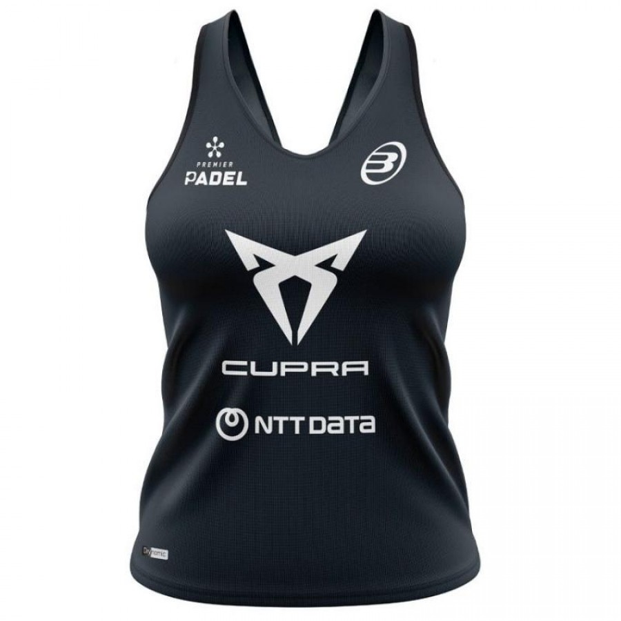 Bullpadel Delfi Brea Premier Padel Brete Black T-Shirt