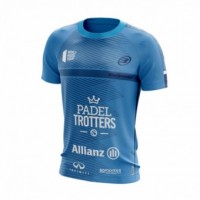 Bullpadel Paquito Navarro Joyce Blue Fluor T-Shirt 2019 II Junior - Barata Oferta Outlet