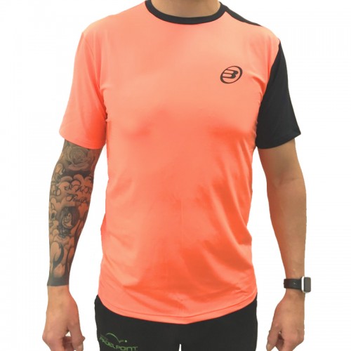 Camiseta Bullpadel Slam Pomelo Fluor Negro Camiseta Bullpadel Slam Pomelo Fluor Negro