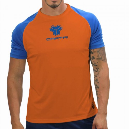 Camiseta Cartri Match Naranja Azul Camiseta Cartri Match Naranja Azul