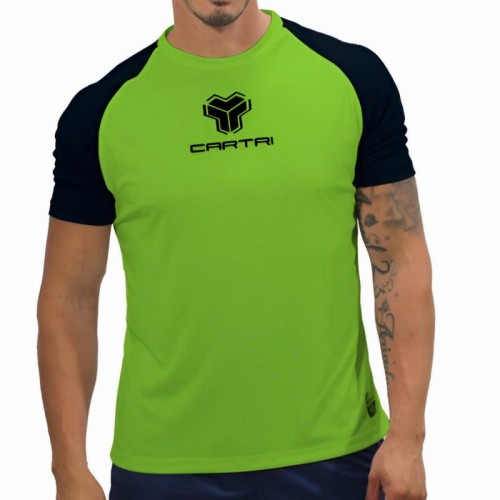 Camiseta Cartri Match Verde Negro Camiseta Cartri Match Verde Negro