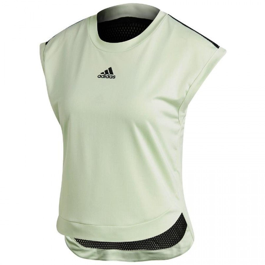 T-Shirt with Top Adidas New York Green Black - Barata Oferta Outlet