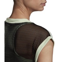 T-Shirt with Top Adidas New York Green Black - Barata Oferta Outlet