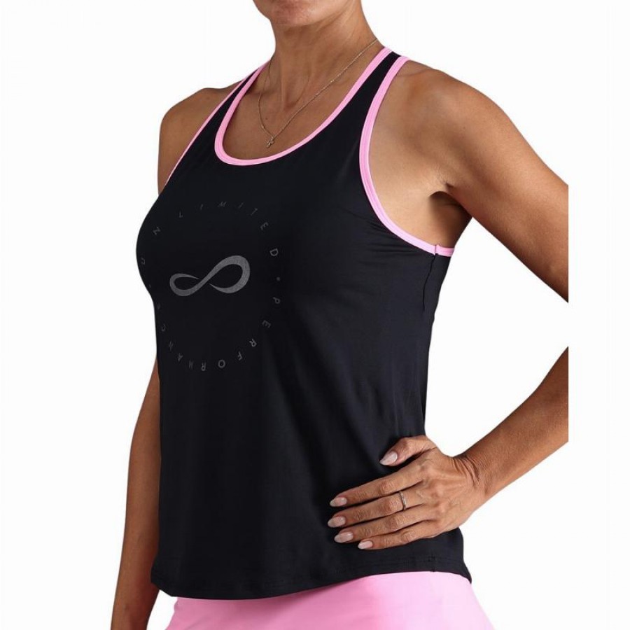 Camiseta Endless Cercle Negro Rosa