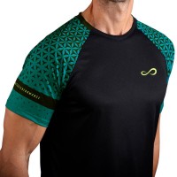 Endless Feisty Geo Petrol Black T-shirt  Offer + Cheap
