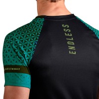 Endless Feisty Geo Petrol Black T-shirt  Offer + Cheap