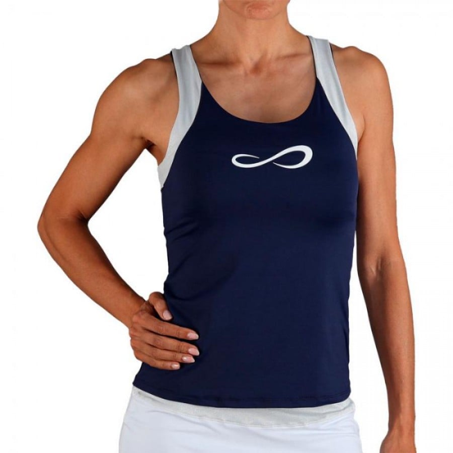 Endless Race Maglietta Blu Navy Argento  Offerta + Economico