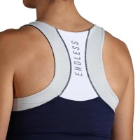 Endless Race Maglietta Blu Navy Argento  Offerta + Economico