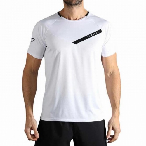 Camiseta Endless Tracer Blanco Negro Camiseta Endless Tracer Blanco Negro