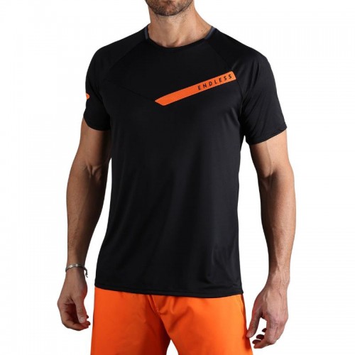 Camiseta Endless Tracer Negro Naranja Camiseta Endless Tracer Negro Naranja