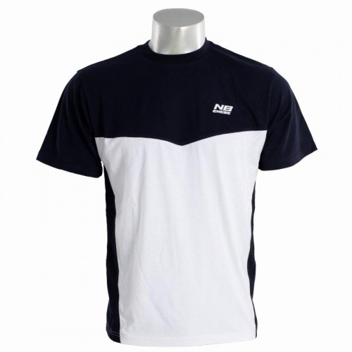 Camiseta Enebe Magneto Blanco Azul Marino