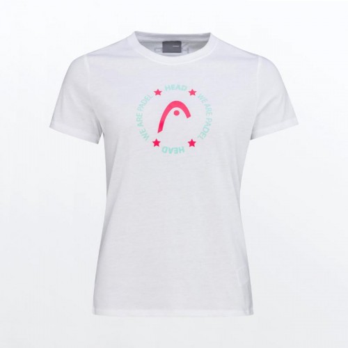 Head Button T-shirt White Women Head Button T-shirt White Women