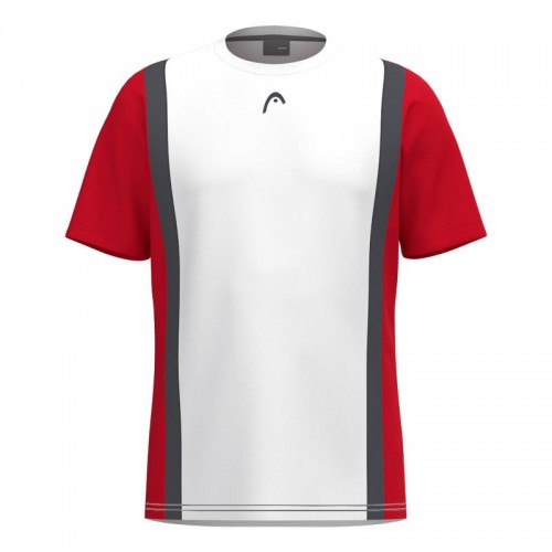 Camiseta Head Club 25 Tech Blanco Rojo Camiseta Head Club 25 Tech Blanco Rojo