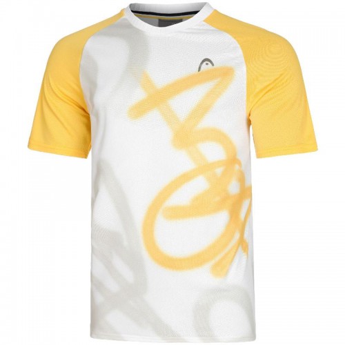 Camiseta Head Performance New York Blanco Banana Camiseta Head Performance New York Blanco Banana