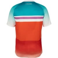 Camiseta Head Performance Paris Naranja Azul Royal  Offerta + Economico