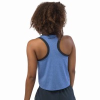 Camiseta Head Play Top Corto Blanco Azul Royal Mujer  Offerta + Economico