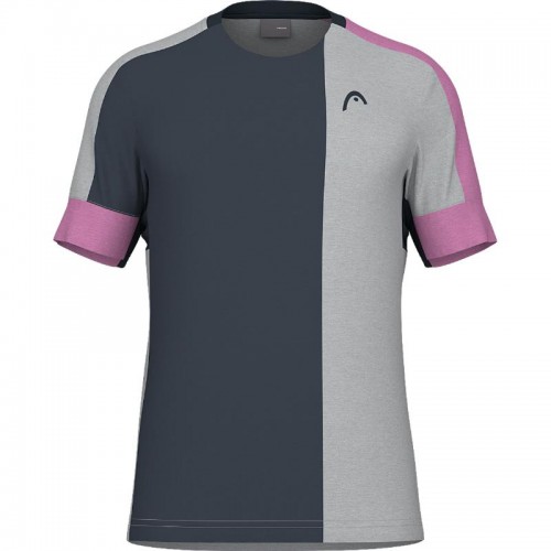 Camiseta Head Play Tech Rosa Gris Camiseta Head Play Tech Rosa Gris