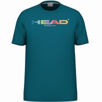 Camiseta Head Rainbow Azul Teal  Oferta + Barato