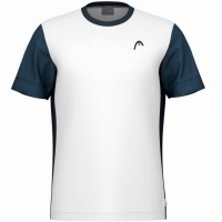 Head Slice T-shirt bianca blu navy  Offerta + Economico