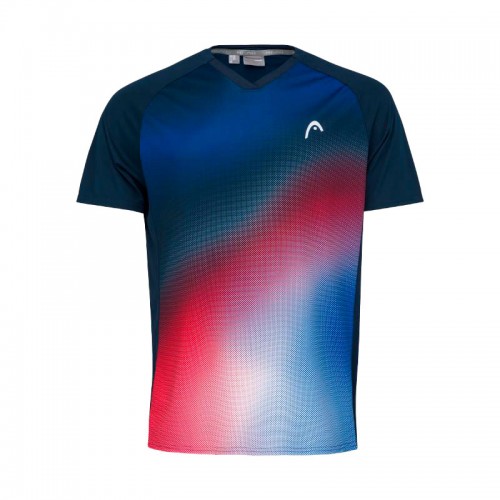 Camiseta Head TopSpin Azul Oscuro Print Vision Junior Camiseta Head TopSpin Azul Oscuro Print Vision Junior