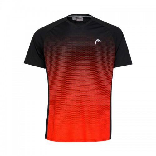Camiseta Head TopSpin Negro Print Vision Junior Camiseta Head TopSpin Negro Print Vision Junior