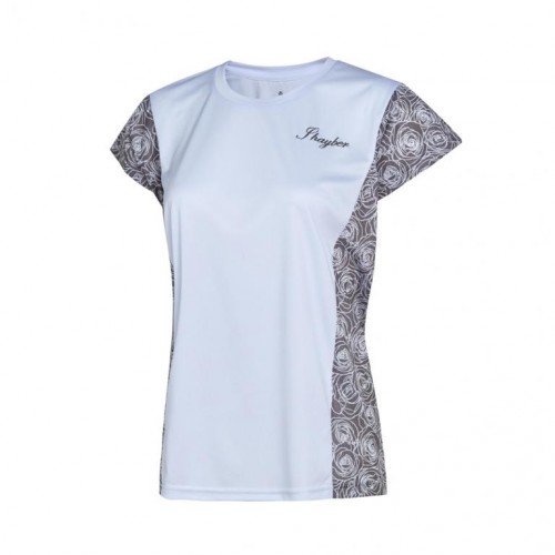Camiseta JHayber Basic Rose Blanco Gris Mujer Camiseta JHayber Basic Rose Blanco Gris Mujer