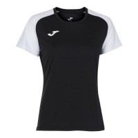 Camiseta Joma Academy IV Negro Blanco Mujer