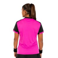 Joma Montreal Rose Noir T-Shirt Femme  Offre - Pas cher