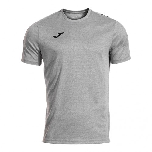 Camiseta Joma Olimpiada Gris Melange Negro Camiseta Joma Olimpiada Gris Melange Negro