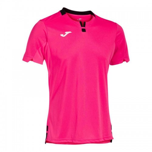 Camiseta Joma Ranking Rosa Fluor Negro Camiseta Joma Ranking Rosa Fluor Negro