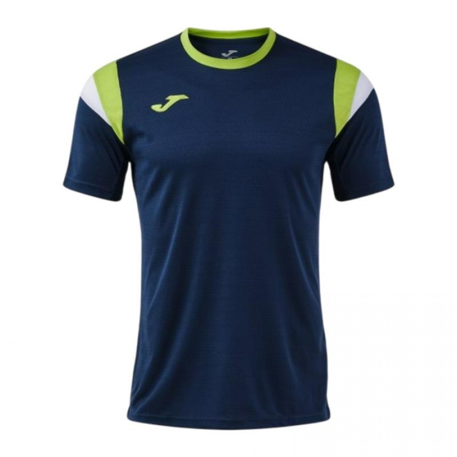 Joma Terra Navy Blue T-Shirt Lime