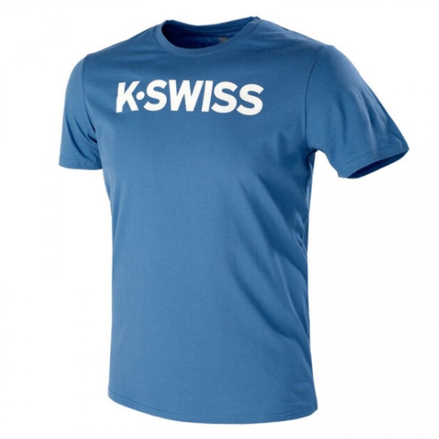 Kswiss Core T-Shirt Blue White  Offer + Cheap