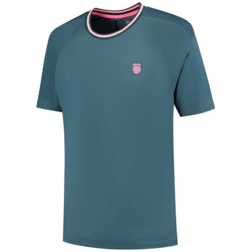 Camiseta Kswiss Hypercourt Mesh Crew 4 Verde Petroleo Camiseta Kswiss Hypercourt Mesh Crew 4 Verde Petroleo