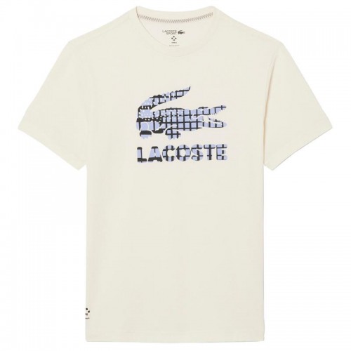 Camiseta Lacoste Daniil Medvedev Tenis Blanco Roto Camiseta Lacoste Daniil Medvedev Tenis Blanco Roto
