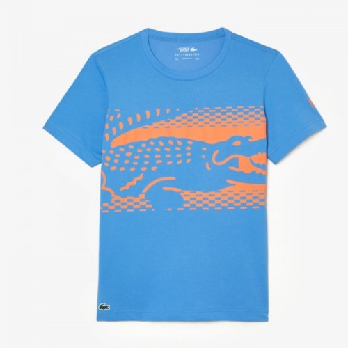 Camiseta Lacoste Novak Djokovic Azul Camiseta Lacoste Novak Djokovic Azul