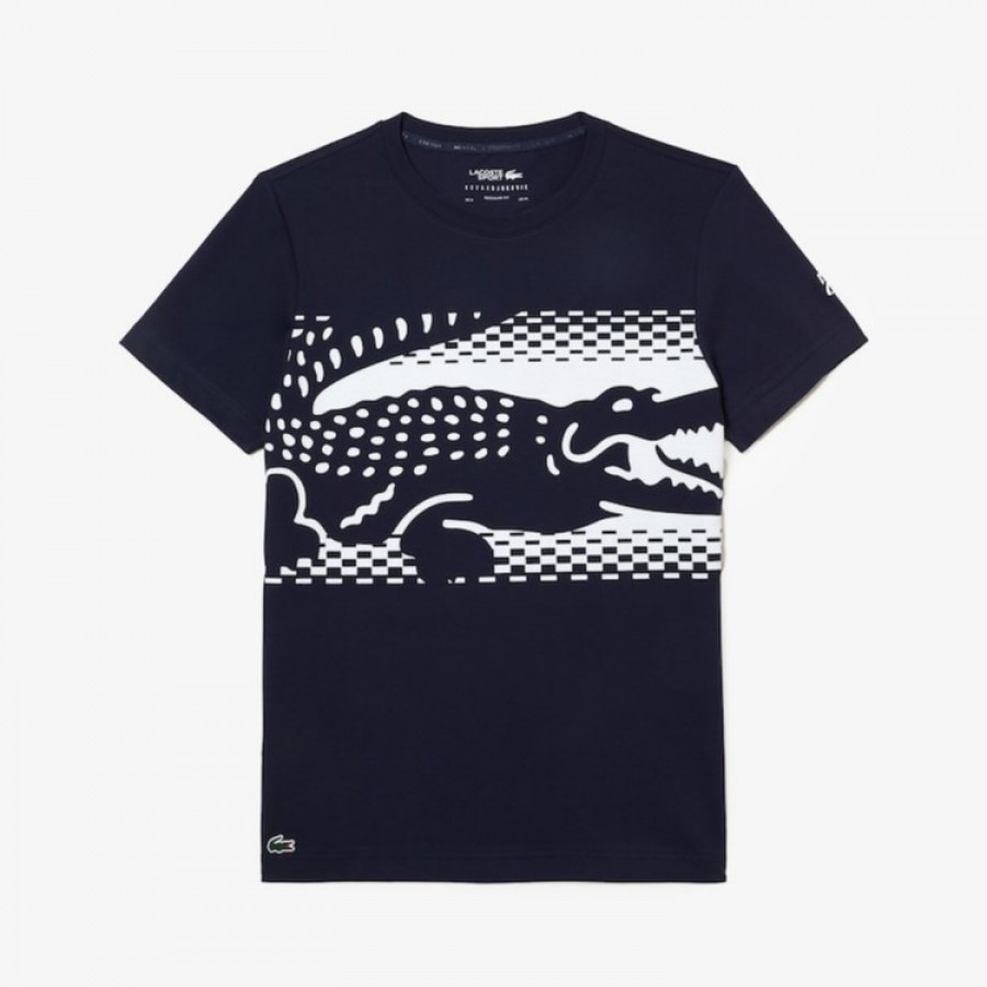 Lacoste Novak Djokovic Marino T-shirt blu  Offerta + Economico
