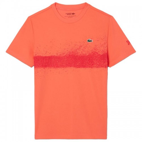 Camiseta Lacoste Novak Djokovic Naranja Rojo Camiseta Lacoste Novak Djokovic Naranja Rojo