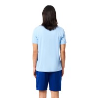 Camiseta Lacoste Novak Djokovic Ultra Dry Azul  Oferta + Barato