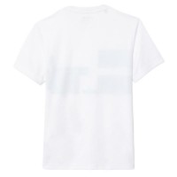 Camiseta Lacoste Novak Djokovic Ultra Dry Blanco Verde  Oferta + Barato