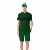 Lacoste Novak Djokovic Maglietta Verde Navy Blu  Offerta + Economico