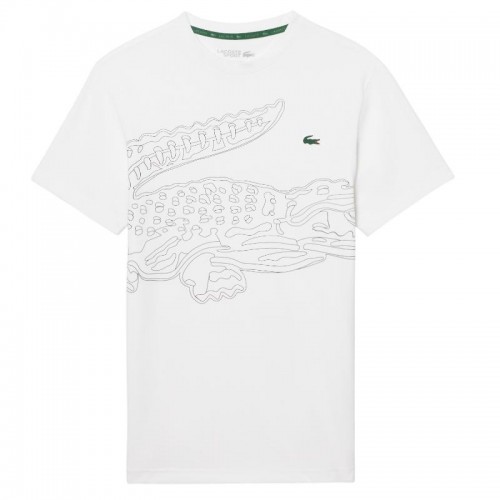 Camiseta Lacoste Padel Blanco Negro