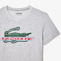T-shirt Lacoste Sport Algodon Ecologico Grigio  Offerta + Economico