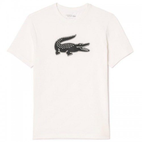 Camiseta Lacoste Sport Blanco Negro Camiseta Lacoste Sport Blanco Negro