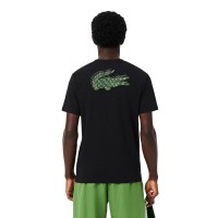 Camiseta Lacoste Sport Grafica Negro Verde
