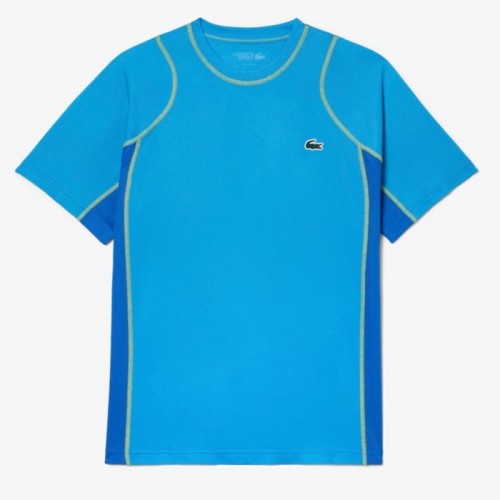 Camiseta Lacoste Sport Pique Azul Camiseta Lacoste Sport Pique Azul