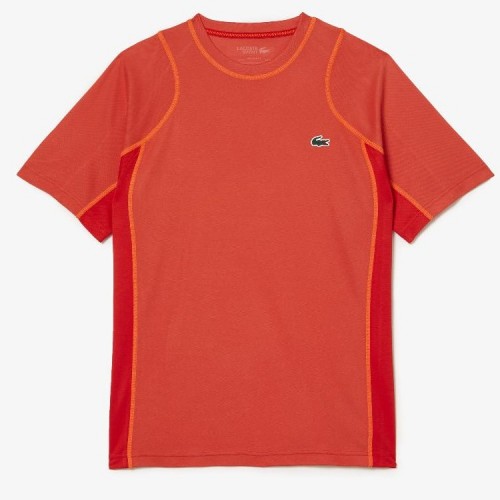 Camiseta Lacoste Sport Pique Naranja Camiseta Lacoste Sport Pique Naranja