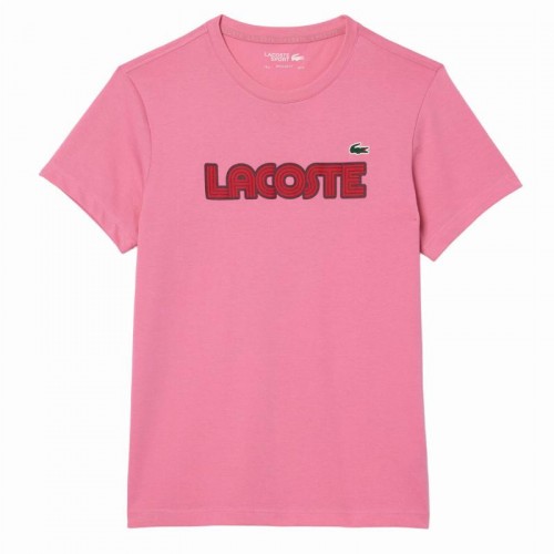 Camiseta Lacoste Sport Punto Rosa Burdeos Camiseta Lacoste Sport Punto Rosa Burdeos