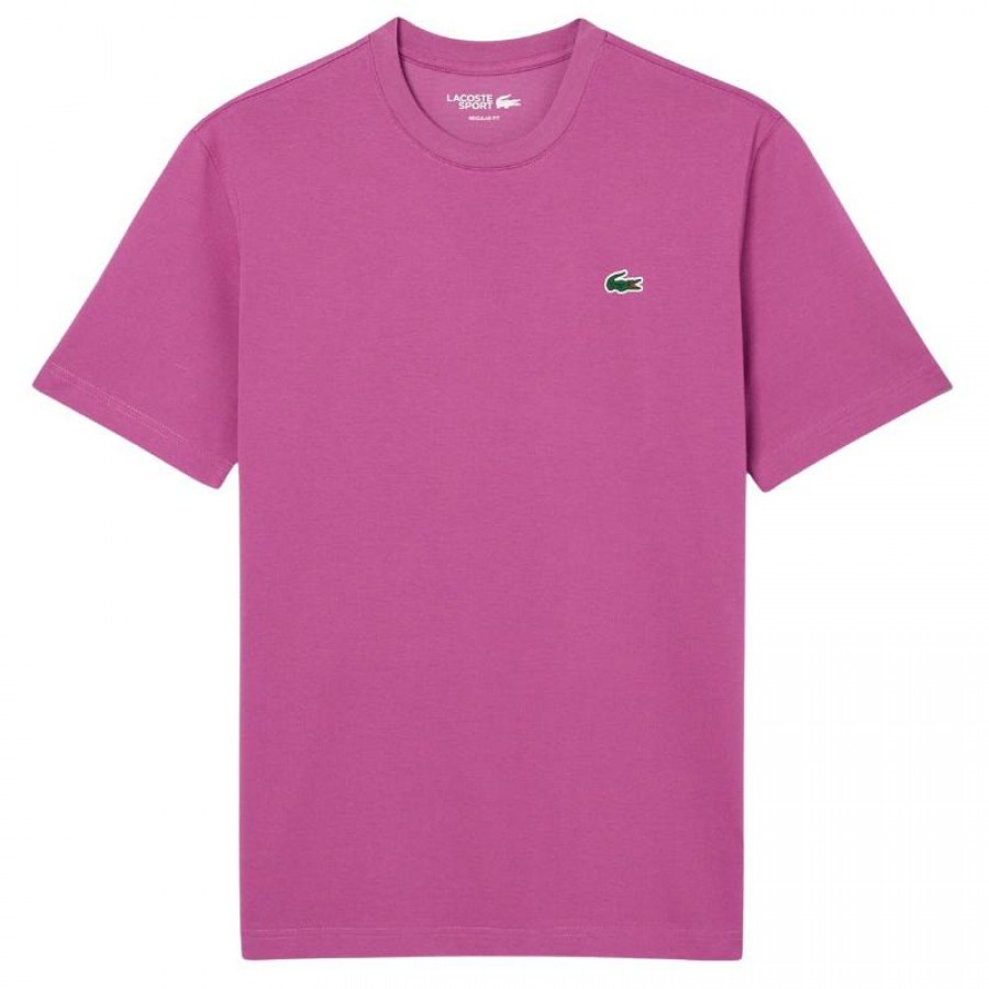 Lacoste Sport Regular Fit Maglietta Malva  Offerta + Economico