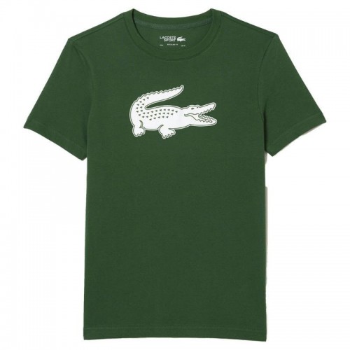 Camiseta Lacoste Sport Transpirable Verde Blanco Camiseta Lacoste Sport Transpirable Verde Blanco